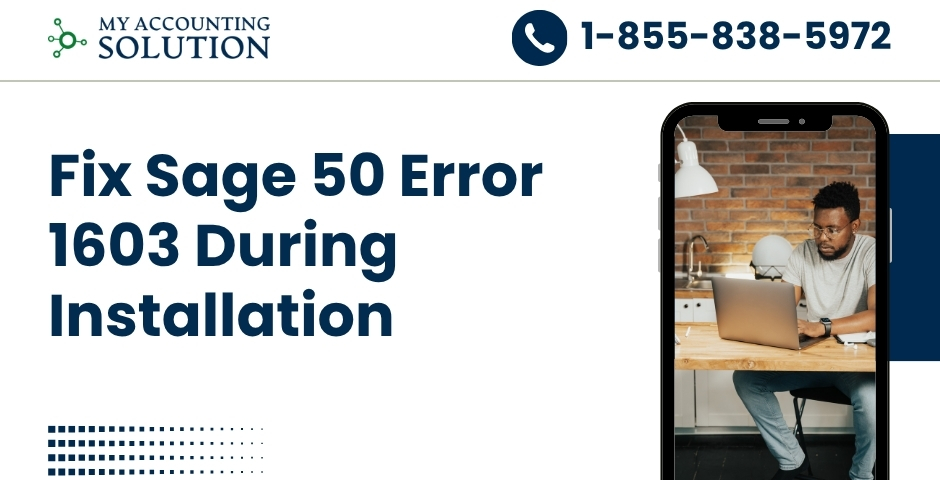 Sage 50 Error 1603