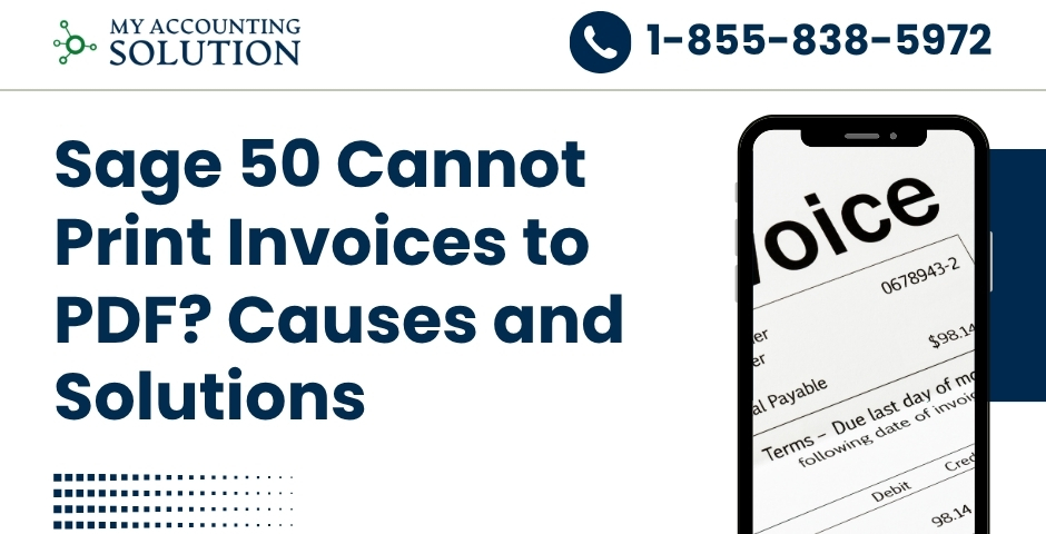 Sage 50 Cannot Print Invoices to PDF